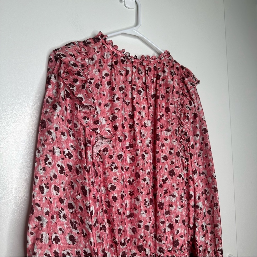 NWT Ramy Brook Printed Penelope Ruffle Mini Dress Size Medium - Picture 7 of 13